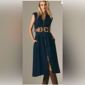 Anthropolgie The Tommie Cap Sleeve Denim Dress